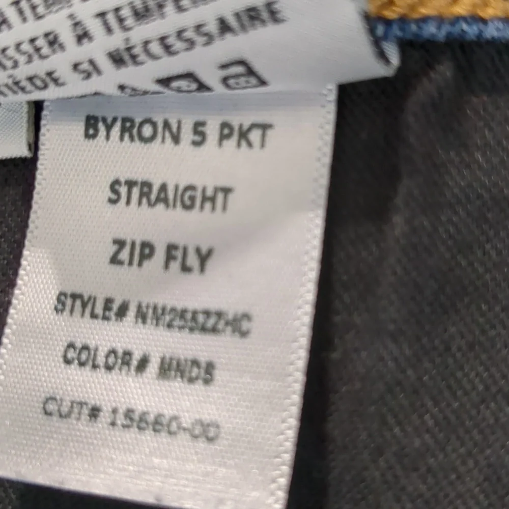 Hudson Byron Straight 5 Pocket Medium Wash Stretch Jean Sz 38